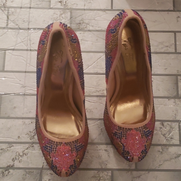 Multicolored Stiletto pumps - Picture 3 of 7